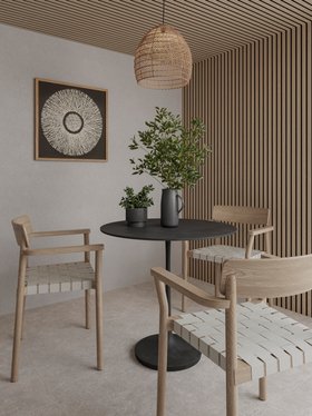 Natural Oak Acoustic Wood Wall Panel (60cm X 240cm)