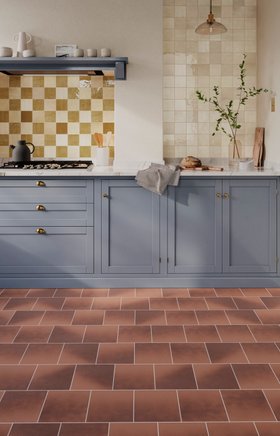 Quarry Red Tile (shown on floor)