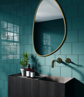 Matrix® Ocean Teal Gloss Tile
