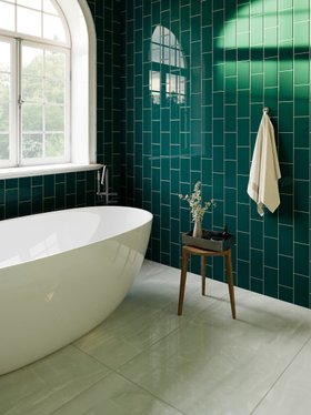 Matrix® Ocean Teal Matt Tile