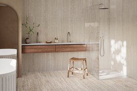 Earthen Chisel Travertine Tile