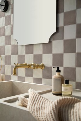 Zellica™ Taupe Tile (10cm x 10cm)