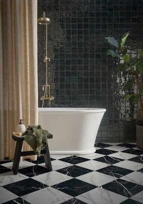 Zellica™ Forest Green Tile (10cm x 10cm)