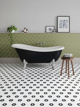 Shapes Daisy Hexagon Mosaic Tile