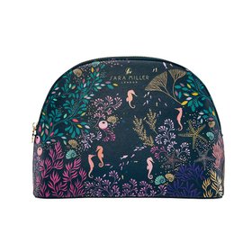 Underwater Spa Large Navy Cosmetic Bag