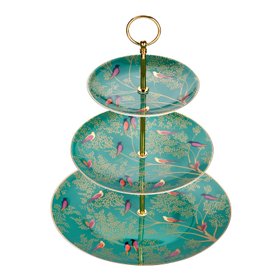 Green Birds 3 Tier Cake Stand