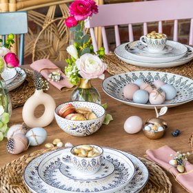 Sara Miller London Easter Table scaping