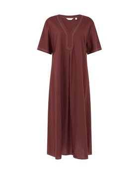 Ben De Lisi Linen Dress Standard Raisin