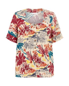 Ben De Lisi Printed Top sketched tropical