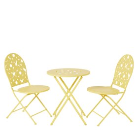 Garden Stories Studio 70 3 Piece Bistro Set Yellow