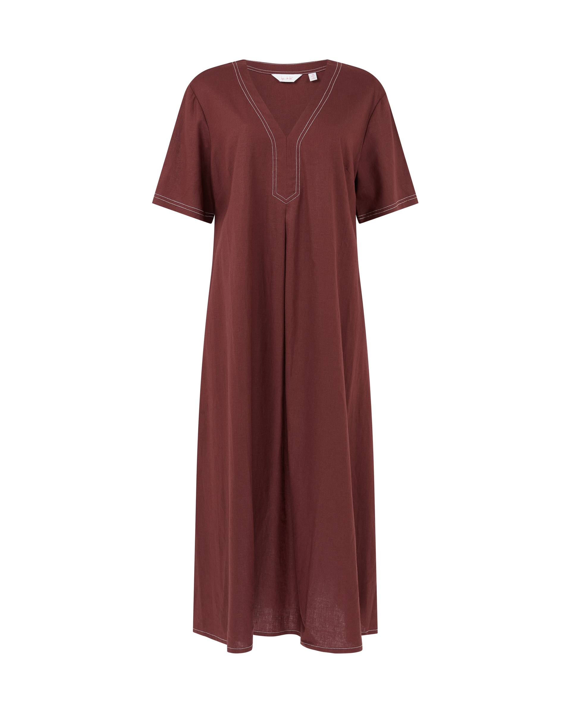 Ben De Lisi Linen Dress Standard Raisin