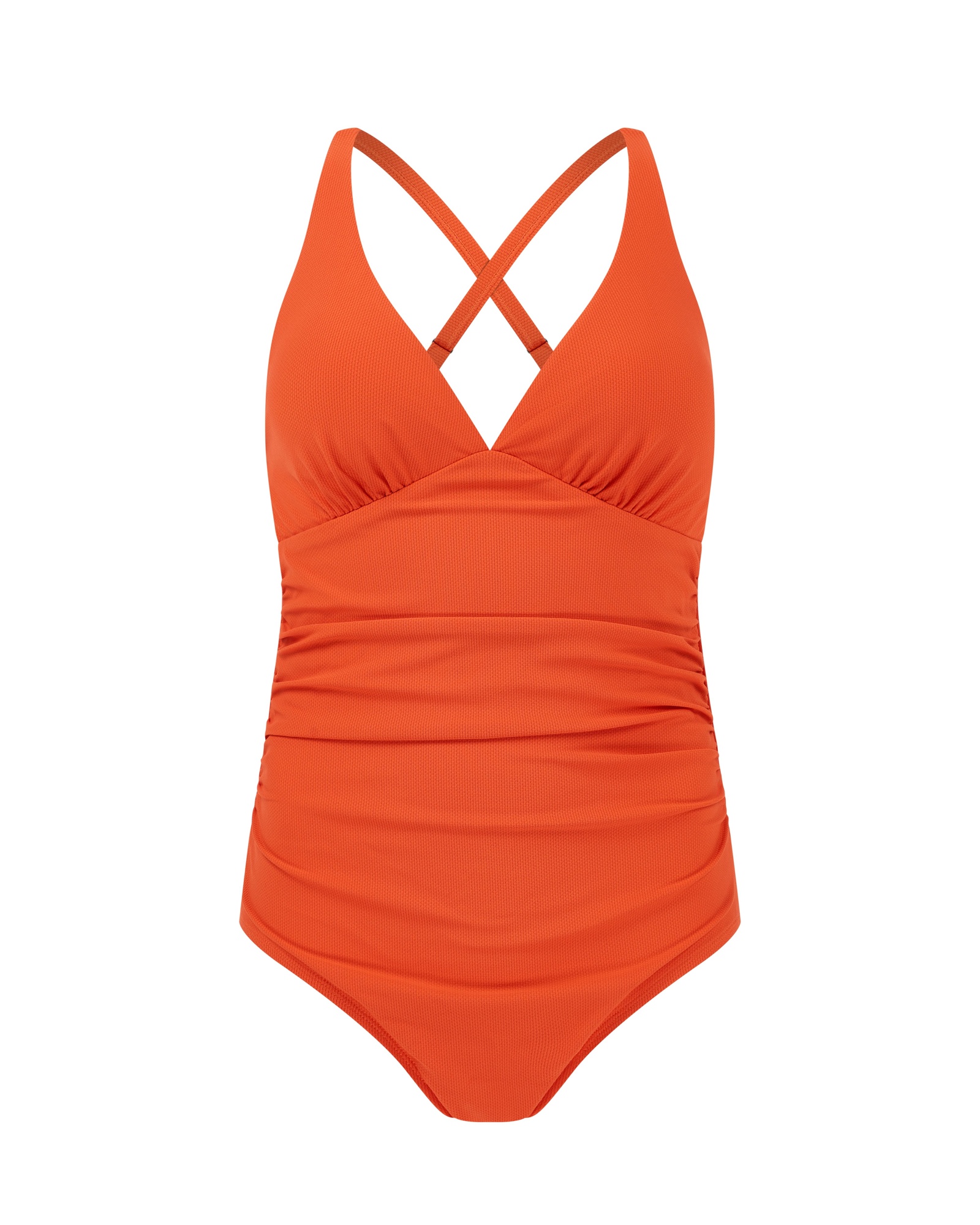 Ben De Lisi Plunge Swimsuit Red