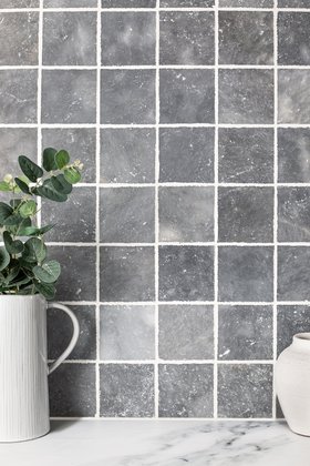 Parisian Grey Mini Tumbled Marble Tiles
