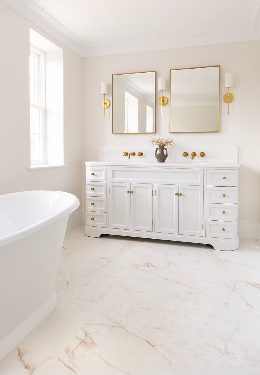 Carrara Rosa Pink Matt Marble Effect Tiles