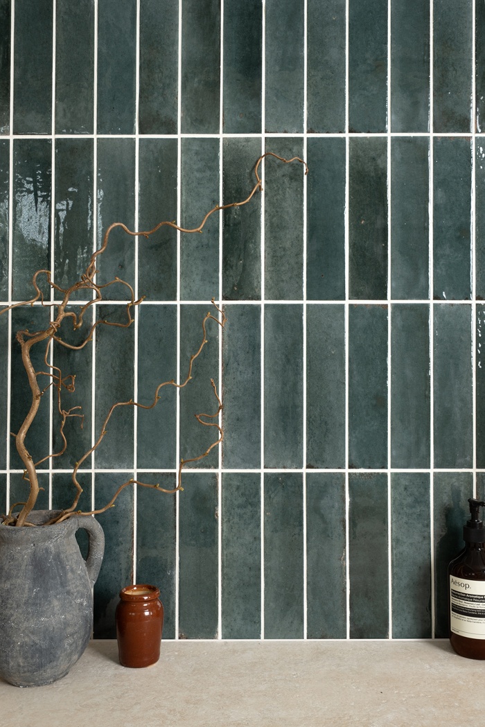 Tanza Blue Gloss Metro Wall Tile