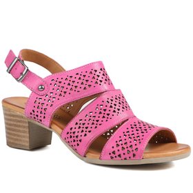 Leather Sandals Pink