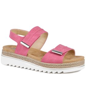 Dual Touch-Fastening Sandals Pink