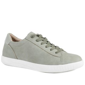 Lace-Up Platform Trainer Khaki