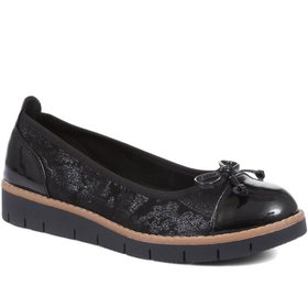 Ballet Pumps - Black-Black Patent