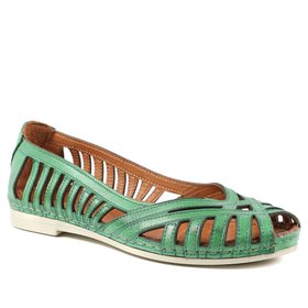 Leather Cut Out Flats