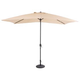 Charles Bentley Garden Parasol with Crank & Tilt - Beige