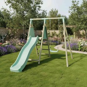 Mercia Single Swing With Slide