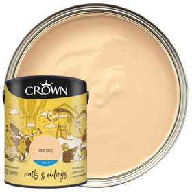 Crown Matt Emulsion Paint - Pale Gold - 5L