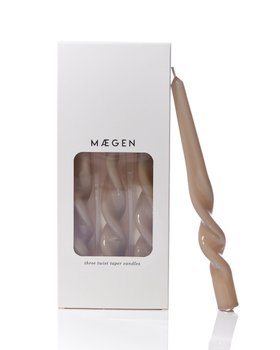Twisted Taper Candle | Mink