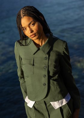 The Asymmetric Cotton Jacket