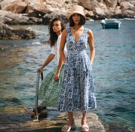 Organic Cotton Block Print Sundress