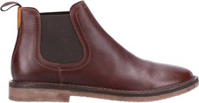 Hush Puppies Brown Shaun Leather Chelsea Boots