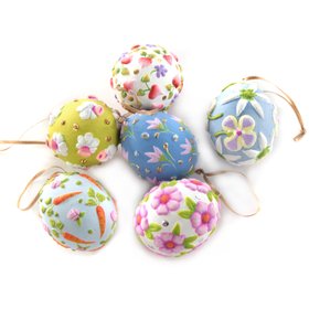 MacKenzie-Childs - Patience Brewster Easter Eggs - Bright - Set Of 6
