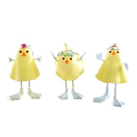MacKenzie-Childs - Patience Brewster Marshmallow Chick Ornaments - Set Of 3
