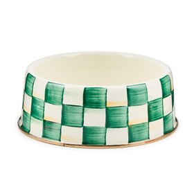 MacKenzie Childs   Emerald Check Large Pet Dish   £100   Www.mackenzie Childs.co.uk