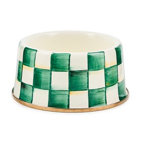 MacKenzie Childs   Emerald Check Medium Pet Dish   £89   Www.mackenzie Childs.co.uk