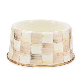 MacKenzie Childs   Mocha Check Medium Pet Dish   £89   Www.mackenzie Childs.co.uk