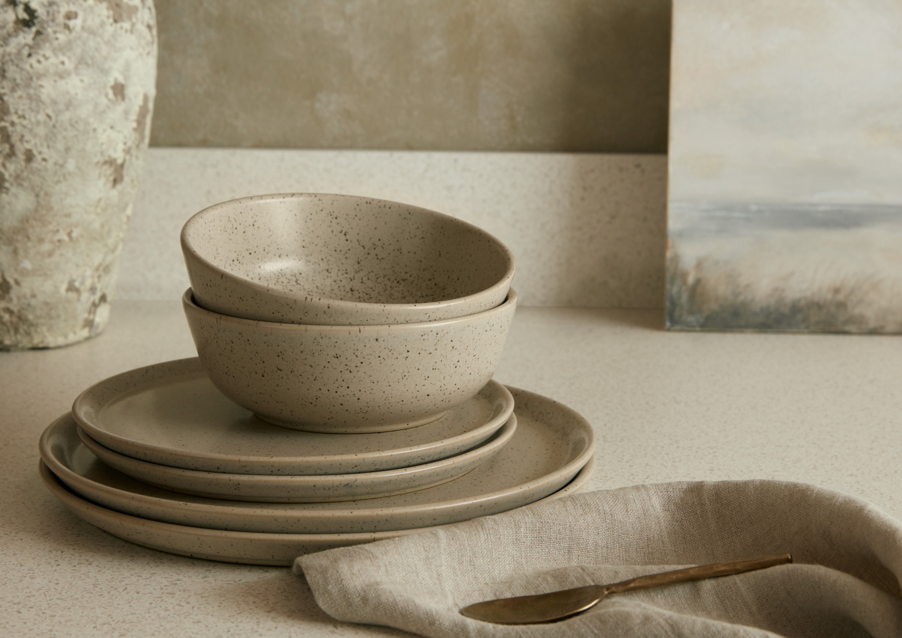 Denby Grain Wheat 12pc Tableware Set.tif 90356