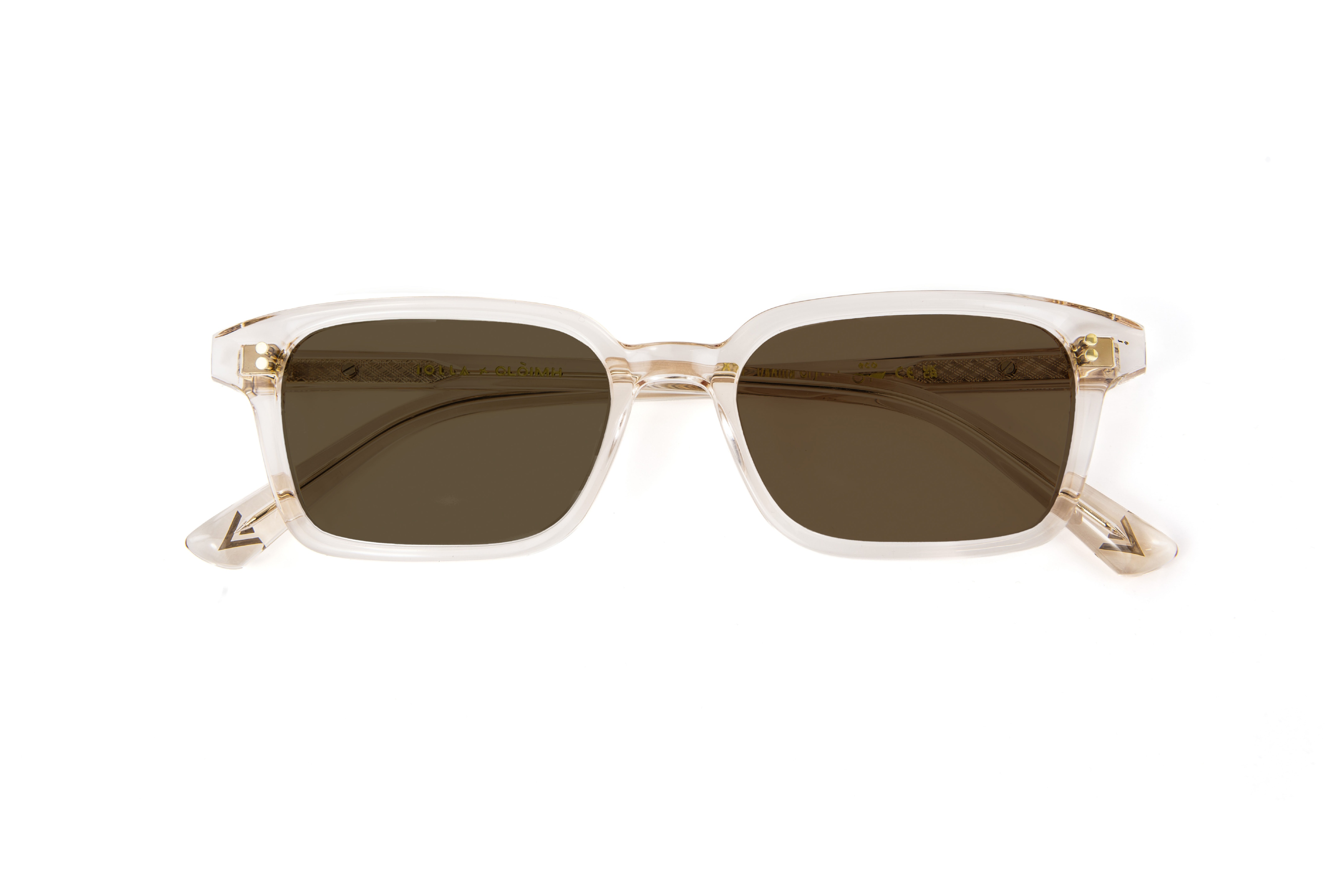 IOLLA x CLOIMH 001 in Vanilla Crystal with Brown lenses