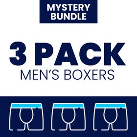 Mens Boxer Shorts Bundle - 3 Pack Mystery Bundle