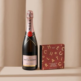 The Rosé Champagne & Heart Truffles