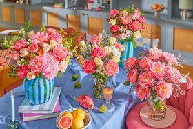 Coral Charms Peony Bouquets