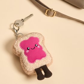 OHS Rosie The Jam Toast Keyring - Hot Pink/Natural