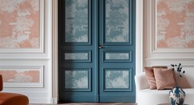 Dense Forest Peach - Wallpaper