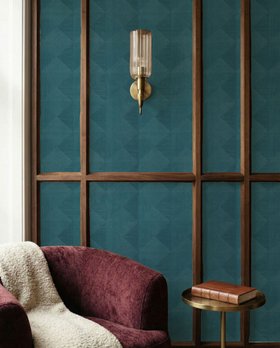 Tilted Squares Teal - Wallpaper