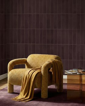 Tiles Plum - Wallpaper