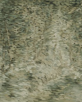 Textured Wave of Leaves - Green