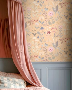 Summer Tales Yellow   Wallpaper