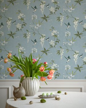 Garden Aviary Wallpaper