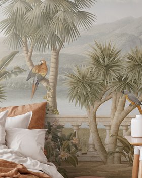 Tropical Plateau Sepia - Wallpaper