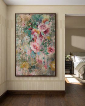Flower Shower - Wallpaper as XXL Wall art